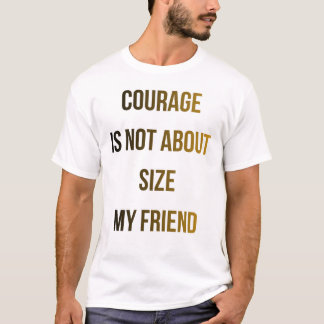 モチベーションが上がる勇気の引用Tシャツ Tシャツ