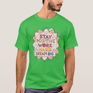 モチベーションが上がる名言と曼荼羅図柄 フリ Tシャツ