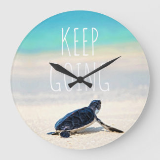 モチベーションが上がる名言 Keep Going タートルビーチ ラージ壁時計