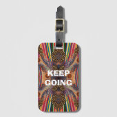 モチベーションが上がる「Keep Going」携帯電話カバー ラゲッジタグ (正面縦)