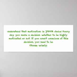 モチベーションが自分の選択だと理解する！今まで… ポスター