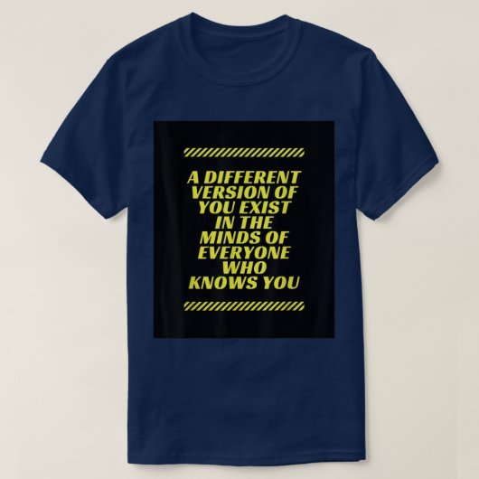 モチベーションことわざ哲学的ワールドビュー Tシャツ (デザイン正面)