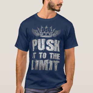 モチベーションそれを限界のボディビル作業に押し込む Tシャツ