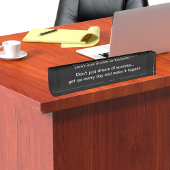 モチベーションと感動的ビジネス引用文 デスクネームプレート