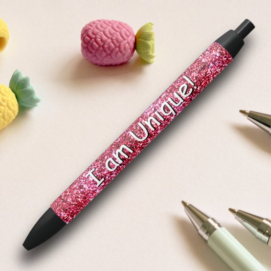 モチベーションと自己自信 – 私はユニーク 黒ボールペン