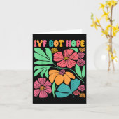 モチベーションに満ちた不妊治療ママ ワイルドフラワー体外受精ママ カード (黄色い花)