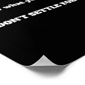 モチベーションの低いポスターに落ち着かない引用文 ポスター (角)