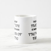 モチベーションの引用マグカップ - 不作為の痛み... コーヒーマグカップ (中央)