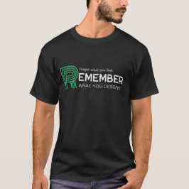 モチベーションの引用 | ブラック グリーン メンズ Tシャツ
