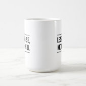 モチベーションの引用: 騒音を減らし魂を増やそう コーヒーマグカップ (中央)