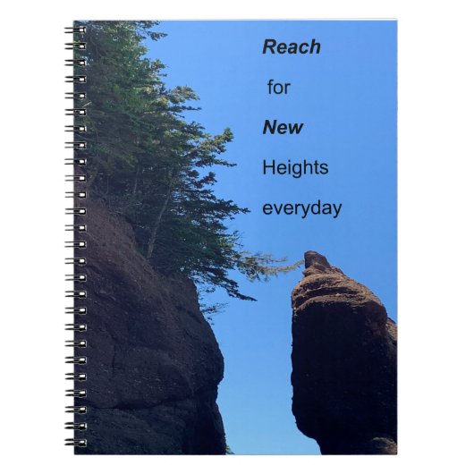 モチベーションの引用 Hopewell Rocks ノート (正面)