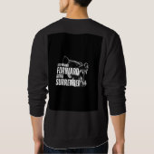 モチベーションの引用Tシャツ スウェットシャツ (裏面)