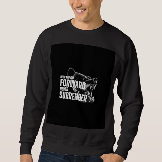 モチベーションの引用Tシャツ スウェットシャツ (正面)