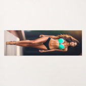 モチベーションの美しいモデルのヨガマット ヨガマット (裏面(横))