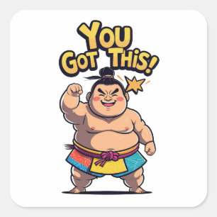 モチベーションの高い相撲得力士「You This!」 スクエアシール