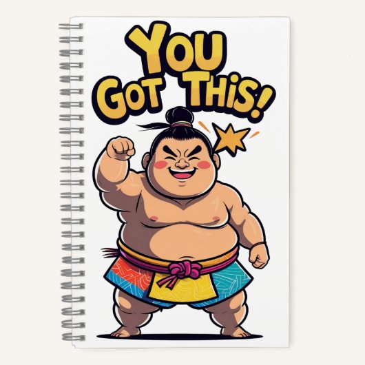 モチベーションの高い相撲得力士「You This!」 ノートブック (正面)
