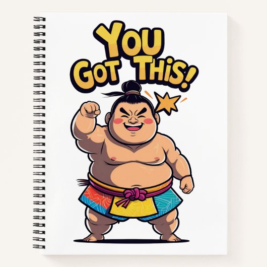 モチベーションの高い相撲得力士「You This!」 ノートブック (正面)