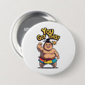 モチベーションの高い相撲得力士「You This!」 缶バッジ (正面&裏面)