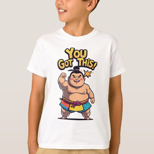 モチベーションの高い相撲得力士「You This!」 Tシャツ (正面)