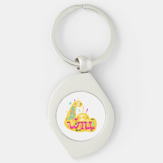 モチベーションやる気を起こさせる，成功 キーホルダー (正面)