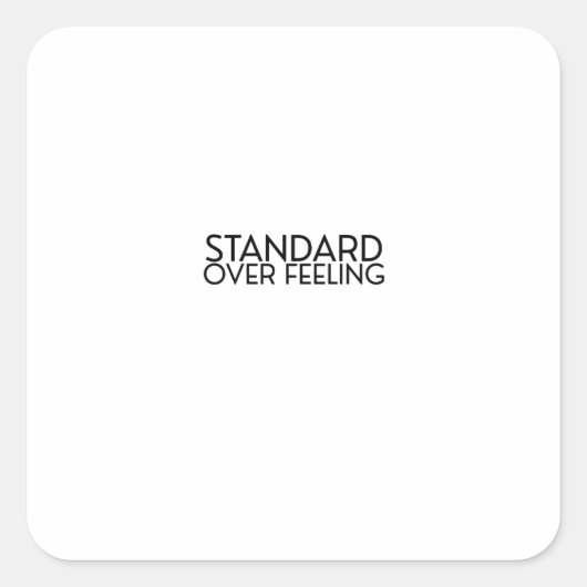 モチベーションよりも自律 ボールド ミニマル ステッカー (正面)