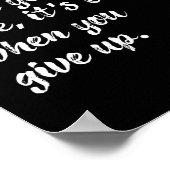 モチベーションを落としても終わりではない引用文 ポスター (角)