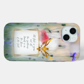 モチベーションを高めるクリスチャンの自然 花 ゴールドの鳩 Case-Mate iPhoneケース (裏面 (横))