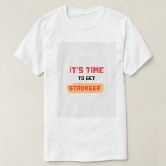 モチベーションを高めるデザインの白い半袖Tシャツ Tシャツ (デザイン正面)