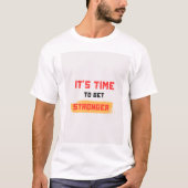 モチベーションを高めるデザインの白い半袖Tシャツ Tシャツ (正面)