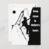 モチベーションを高めるロッククライミング ポストカード (正面/裏面)