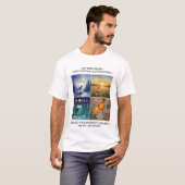 モチベーションを高める動物イラストと自然の引用 Tシャツ (正面フル)