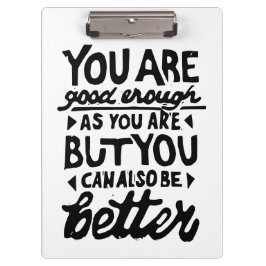 モチベーションを高める名言のリノプリント クリップボード