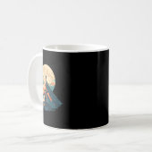 モチベーションを高める山頂の登頂デザイン - 自然 コーヒーマグカップ (正面左)