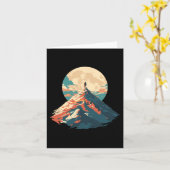 モチベーションを高める山頂登山デザイン - ナチュラル カード (黄色い花)