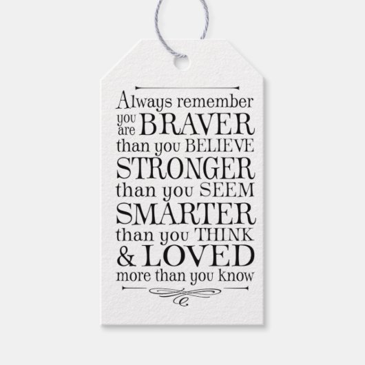 モチベーションを高める ギフトタグ (正面)