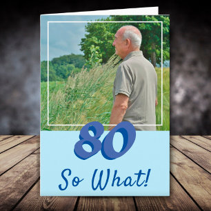 モチベーションを高める フォトを追加 なんてこった 80歳の誕生日 カード