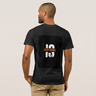 モチベーションを高める「Everything Is Up」タイポグラフィTシャツ Tシャツ
