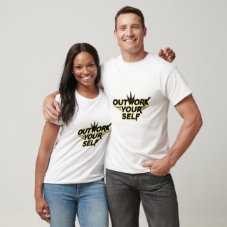 モチベーションアップのジムTシャツ - Outwork Yourself Tシャツ