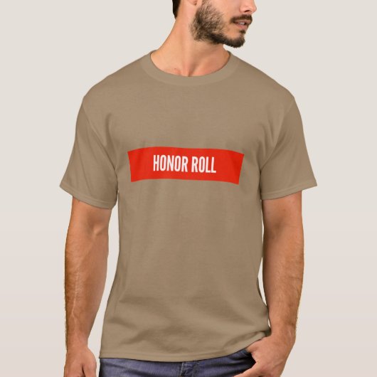 モチベーションアップの言葉 名誉の名簿 オーバーサイズ Tシャツ (正面)