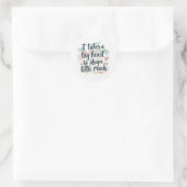 モチベーションアップ教師の引用ステッカー – Big Heart to  ラウンドシール (バッグ)