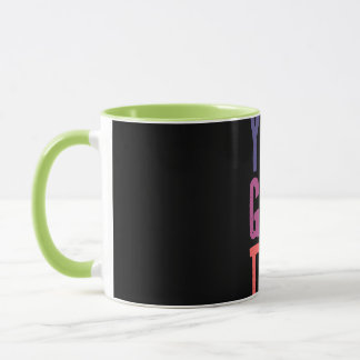 モチベーションカラフルタイポグラフィーコーヒーマグ マグカップ