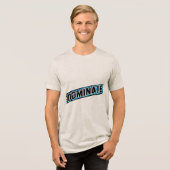 モチベーションタイポグラフィ DOMINATE Tシャツ (正面全面)