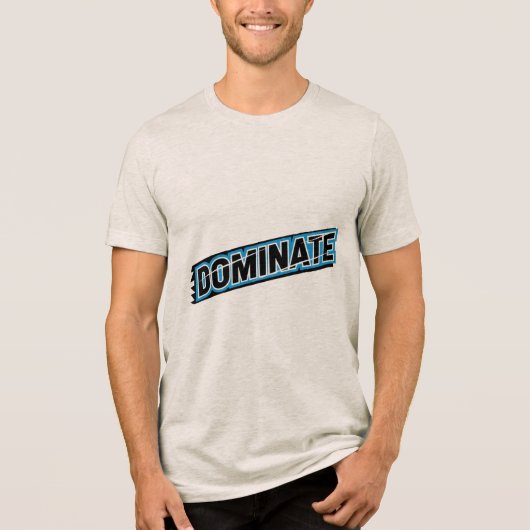 モチベーションタイポグラフィ DOMINATE Tシャツ (正面)
