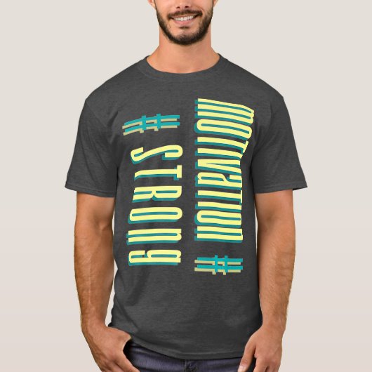 モチベーションフィットネスStrongBodybuilding Tシャツ (正面)