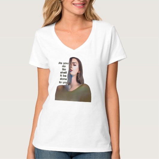 モチベーションポートレートアート Tシャツ (正面)