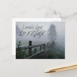 モチベーションリラックスの肯定の時間 ポストカード