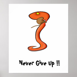モチベーション与えポスタ:Never Up !! ポスター
