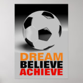 モチベーション信じがサッカーを目指す ポスター (正面)