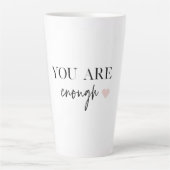 モチベーション前向きあなたが十分な引用文 カフェラテマグ (正面)