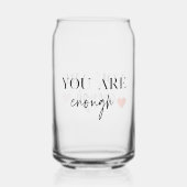 モチベーション前向きあなたが十分な引用文 ガラス缶 (裏面)